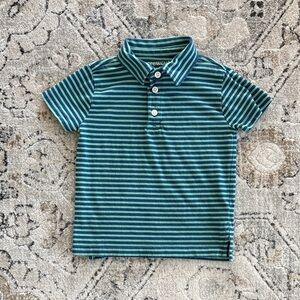 Crewcuts Blue Striped Boys XS (4-5) Polo Shirt